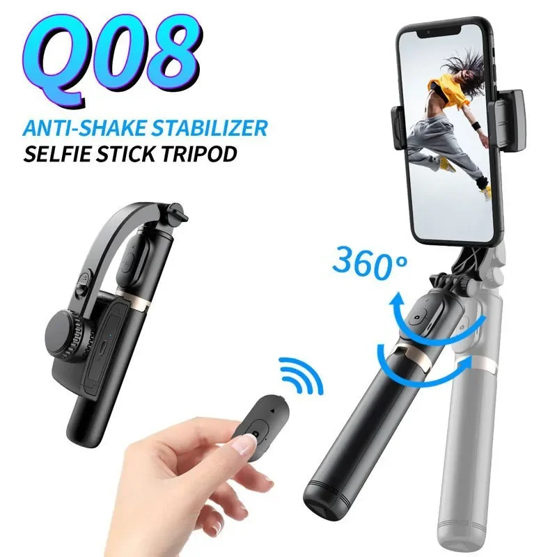 Stabilizzatore Bluetooth Per Smartphone Gimbal Portatile Con Treppiede Selfie Stick Gimbal Pieghevole Per Xiaomi Iphone Action Camera Holder