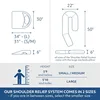 Shoulder Relief System, Bed Wedge Pillow for Shoulder Pain Relief with Therapeutic Body Pillow, Insert, and Covers 3