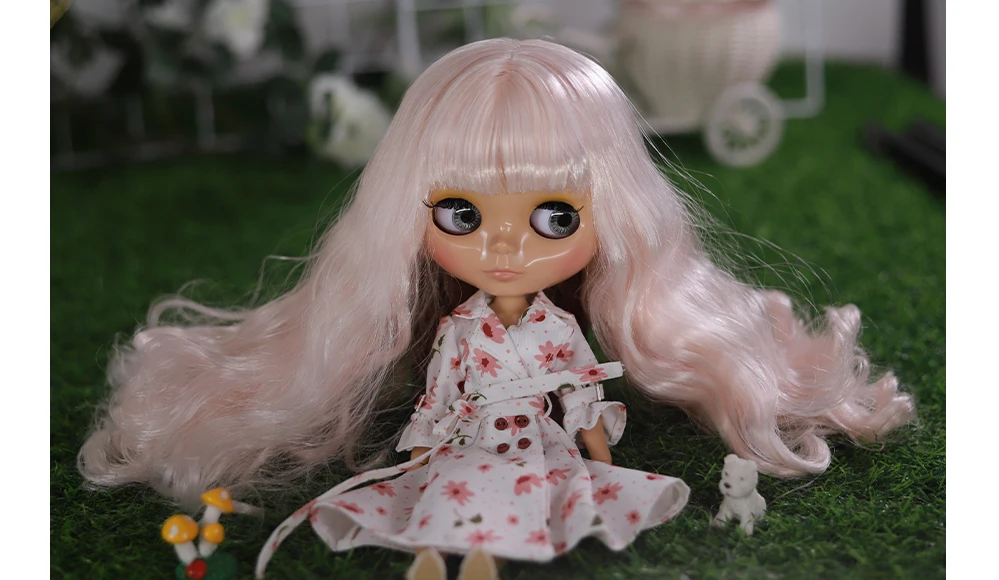 Neo Blythe Doll Floral Nightwear Dress 4