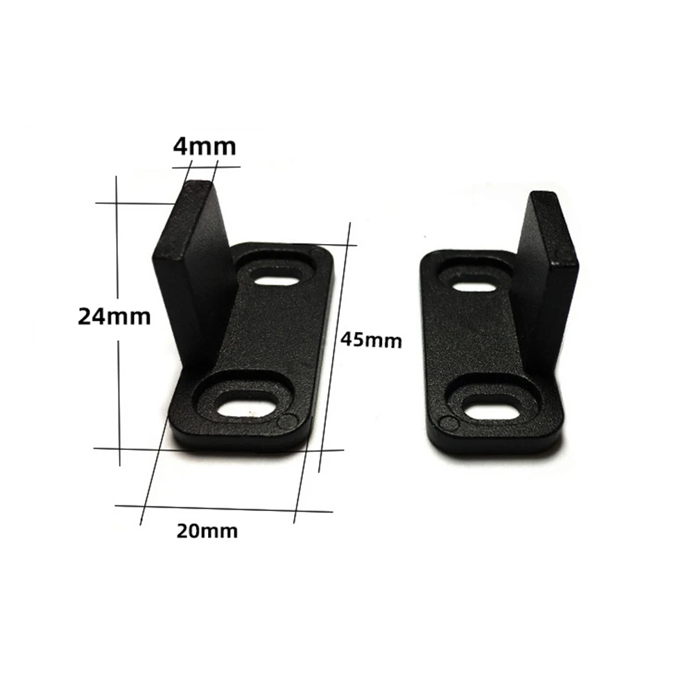 2pcs Barn Door Floor Guide Adjustable Stay Roller for Bottom Of Sliding Door Guide Furniture Hardware Bottom Bracket Tool