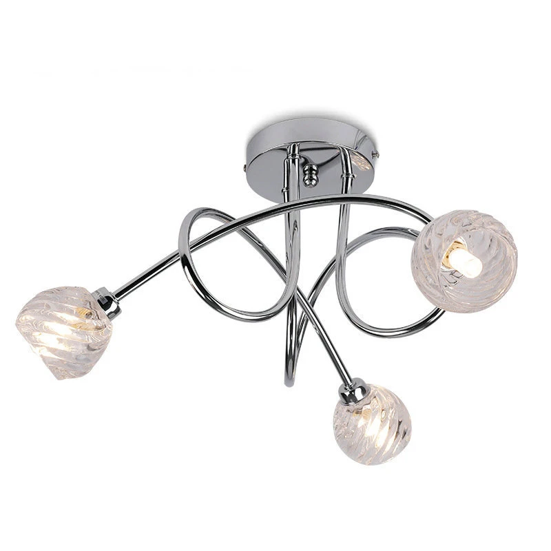 

Chandelier Modern Ceiling Light Fixture 3 Lights Pendant Light 15W G9 Semi Flush Mount Lighting for Living Room, Kitchen