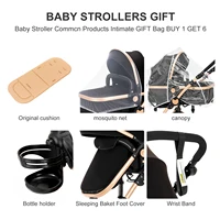Poussette 3 en 1 pour bébé, paysage haut, avec siège auto, légère et chaude, multifonction, pour bébé, utilisation d'hiver 2