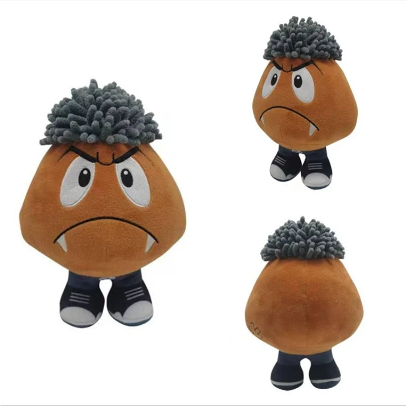 45cm Ken Carson Goomba Plush Cartoon Kenny Plushie Doll Toys Wearing Wig Soft Stuffed Doll For Children Birthday Christmas Gifts