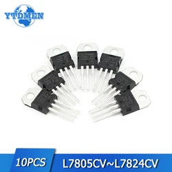10pcs PMIC Régulateurs De Tension Linéaires Ensemble L7805CV L7806CV L7809CV L7812CV L7815CV L7818CV L7824CV L7905CV L7909CV L7912CV LM317T 