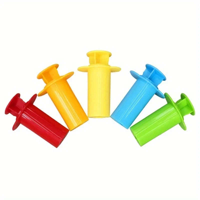 Extruder 5-piece Set of Plasticine Dough Dough Ultra Light Clay DIY Hand Squeezed Clay Clay Baking Cake Fondant Tool