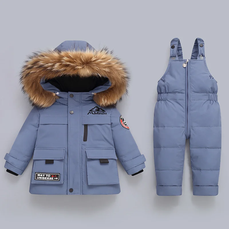 Baby Winter Warm Down Jackets 2pcs down jacket children jackets girls coat Boys Jumpsuit Children Clothing Set Infant Overalls toddler Girl Clothes Kids Snowsuit parka