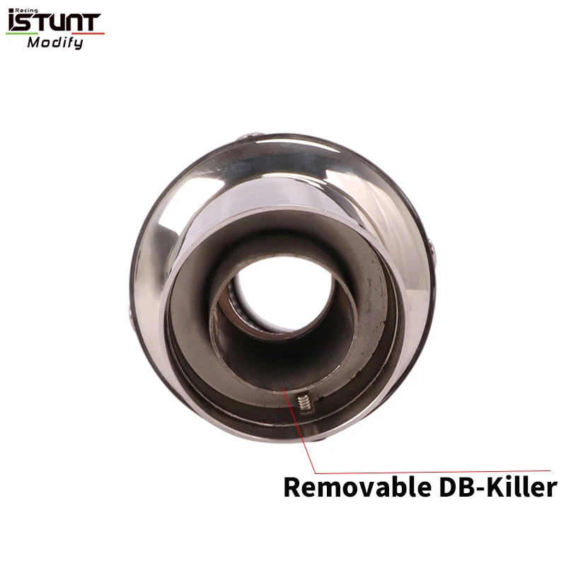 Universal 51mm/60mm Motorcycle Exhaust Escape Moto Systems Modify Carbon Fiber Muffler With Removable DB Killer For R15 CBR 500 - Image 6