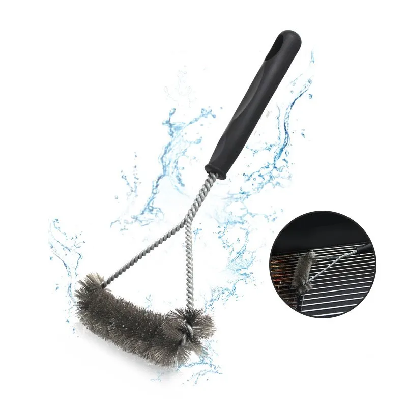 Barbecue Cleaning Tools Barbecue Grill BBQ Brush Clean Tool Grill Accessories Stainless Steel Bristles Non-stick Cleaning Brushes Barbecue Accessories