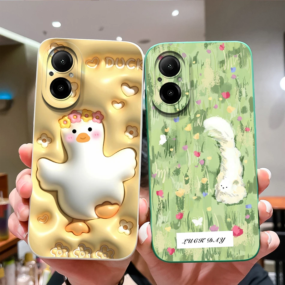 Cool Sweet Soft Liquid Silicone High-Quality Anti-Drop Phone Case - Back Cover Protection
