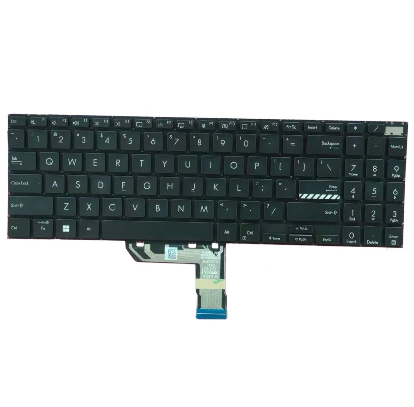 Teclado Portátil com Retroiluminação para Asus Vivobook Pro Preto M3500 M3500q M350 Novo