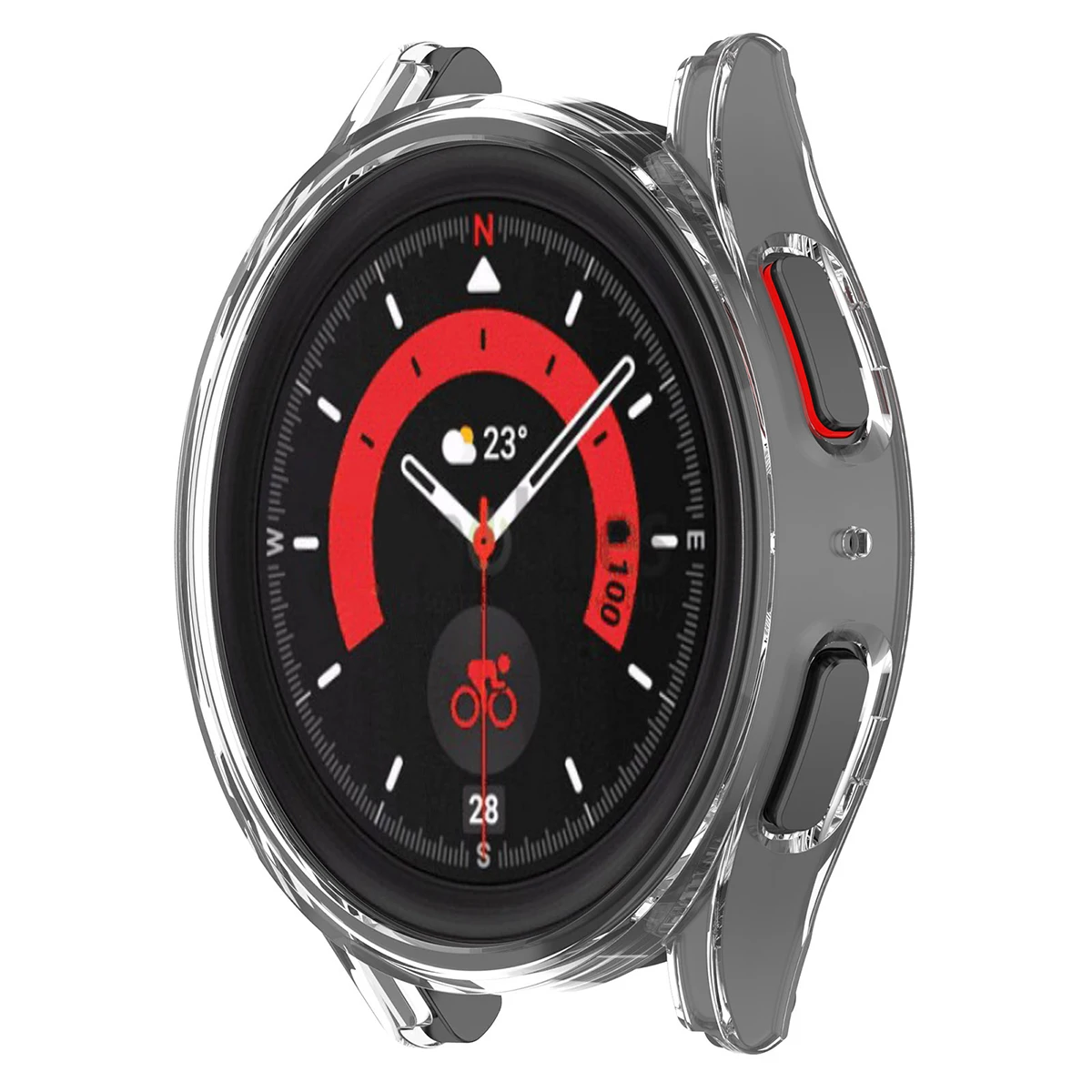 Sleek Matte Protective Bumper Shell for Samsung Galaxy Watch7 Smartwatch