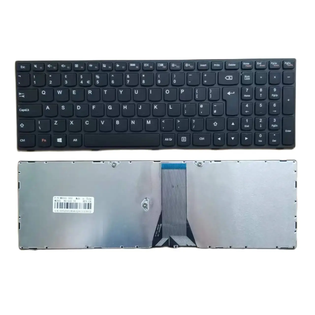 Nuova Tastiera Turca Spagnola Del Regno Unito Per Lenovo G50 Z50 B50 G50-70 G50-45 B50-30 B50-50 G50-70At G50-30 B50-70 B50-80 Sp Tr