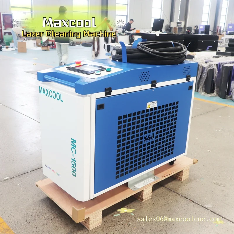 Metal Laser Cleaner Rust Removal SUP22C Head 1KW 1.5KW 2KW 3KW Handheld CW Fiber Laser Cleaning Machine