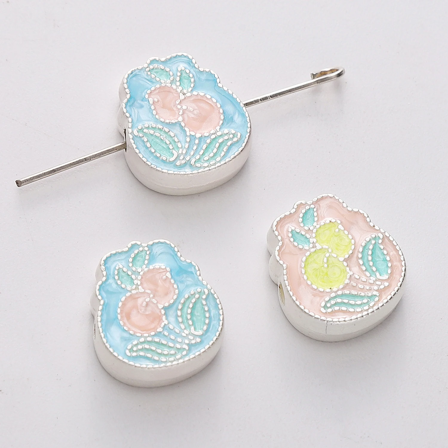 1PCS Matte Silber Legierung Mond Herz Blume Anhänger Charms DIY Schmuck Handwerk, Die Entdeckungen für Halskette Armband Schlüsselbund – Detail 11