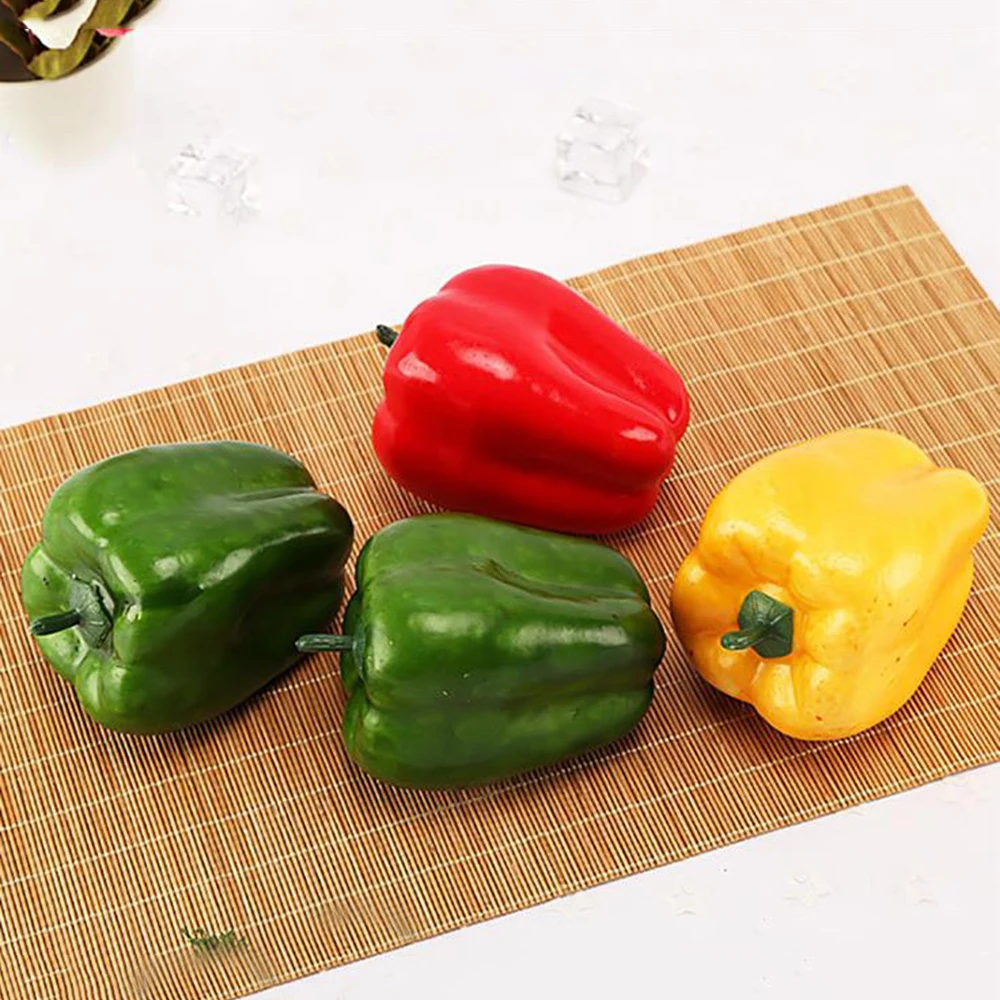 3PC Artificial Peppers Display Prop Teaching Tool