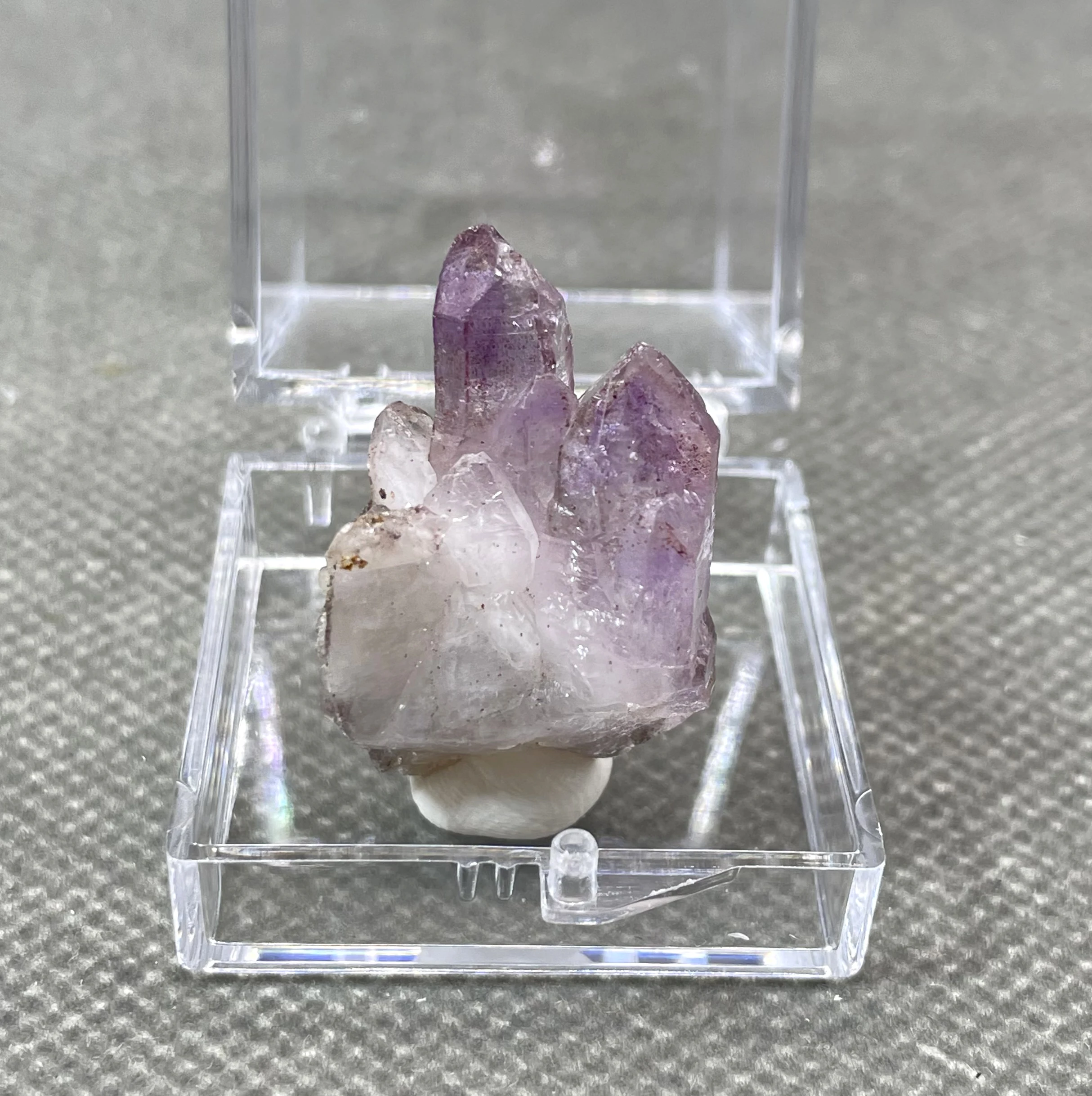 NEW! 100% Natural Rare Namibia Goboboseb Amethyst mineral Single crystal stone and crystal Quartz Crystal + box size 3.4 cm 3