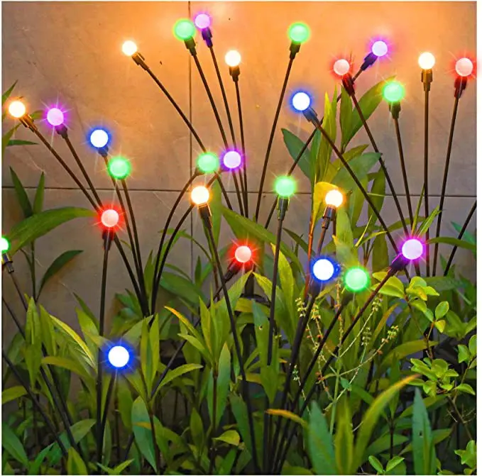 10 LEDs Solar LED Light Outdoor Waterproof Garden Landscape Lights Garden Lights Vibrant Garden Decor Solar Light Cute