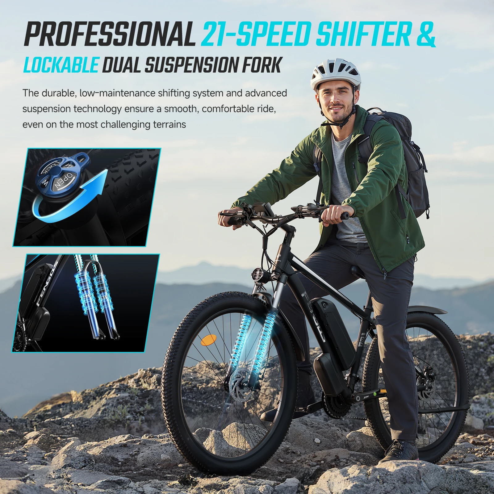 FENGQS Q8 2000W Dual Motor E-Bike 3