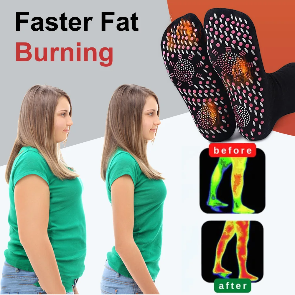 Winter Warm Magnetic Thermal Socks Comfortable Non-slip Foot Heated Socks Anti-Fatigue Arch Support Camping Hiking Skiing self heating socks ski socks