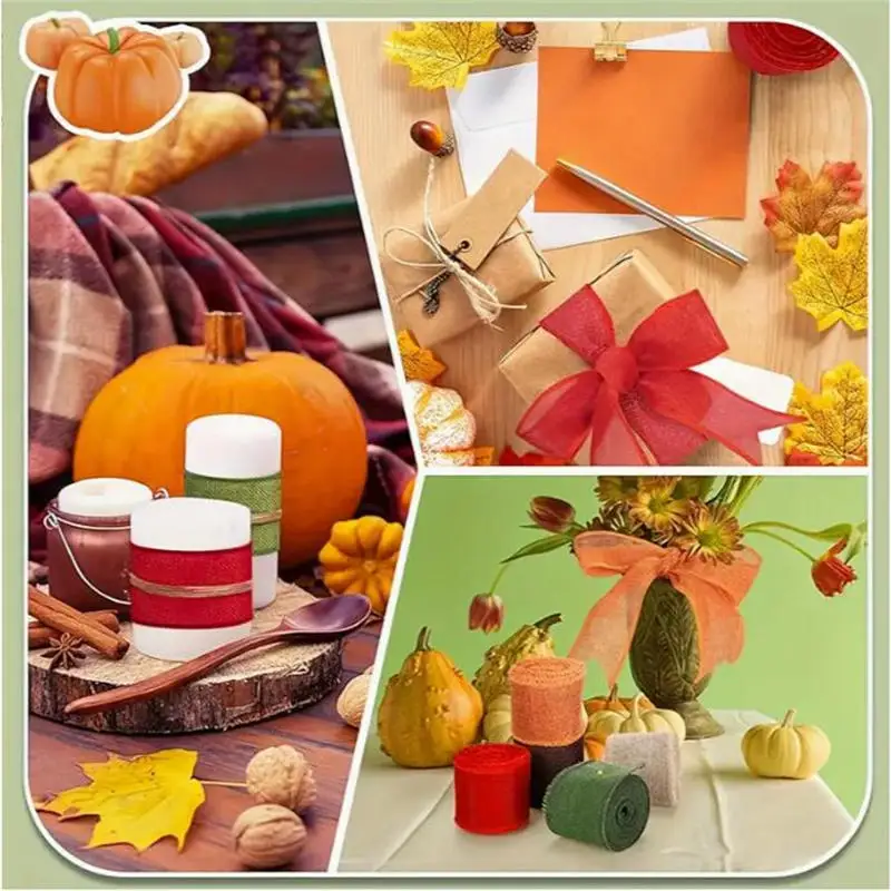 Imitation Linen Decorative Roll Ribbon Wedding Festival Christmas Decoration Gift Packaging Rope Decorative Woven Tape