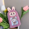 Cartoon Labubu Card Holder Kawaii Photocard Holder 3 Inch Card Storage Bag Keychain Pendant Gifts Students School Stationery 3