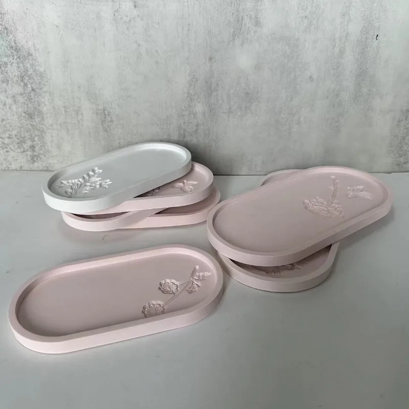 

DIY Silicone Tray Mold Coaster Epoxy Resin Silicone Molds Polygon Oval Desktop Storage Tray Cup Mat Mold Handmade Craft Mould