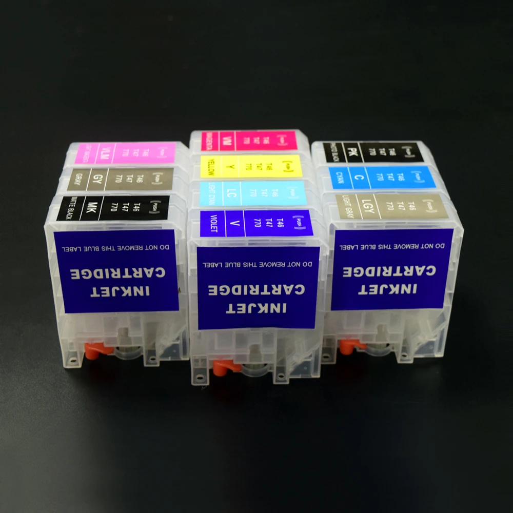 Ink Cartridge T46S T47A Refillable ink Cartridge Without Chip for Epson SureColor SC-P700 SC-P900 P700 P900 Printer ink cartridge inkjet ink cartridge