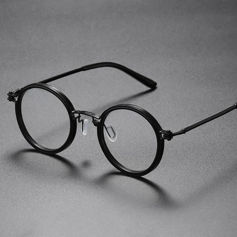 Myopia Glasses SPHERE -0.5 to -8.0 Women Men Retro Round Alloy Frame Prescription Spectacles For Nearsighted Astigmatism UF165 6
