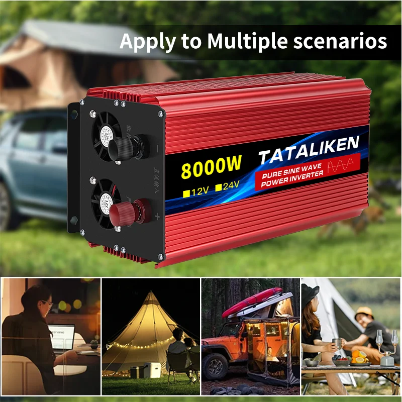 DC12V To AC220V EU Standard Pure Sine Wave Inverter 1600W 2500W 3500W 4500W 5000W 6000W 7000W 8000W On-board Power Converter for pure sine wave inverter,vehicle inverter,car converter inverter,car inverter,car power converter,power inverter