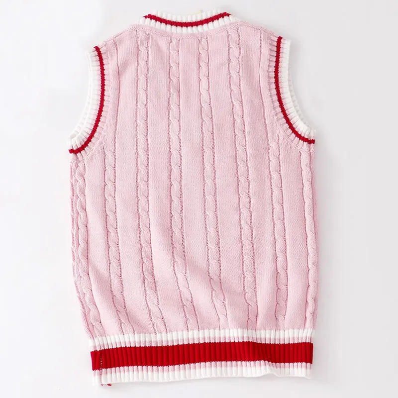 Autumn Winter Golf Vest Women V-neck Sleeveless Golf Sweaters Vests Breathable Quick Dry Slim Casual Outdoor Sports Waistcoat