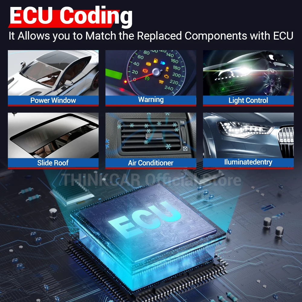 2025 THINKCAR Thinkdiag Hot Version Full System All Car 16 Reset Service OBD2 Diagnostic Tool ECU Coding Active Test 1 Year Free 5
