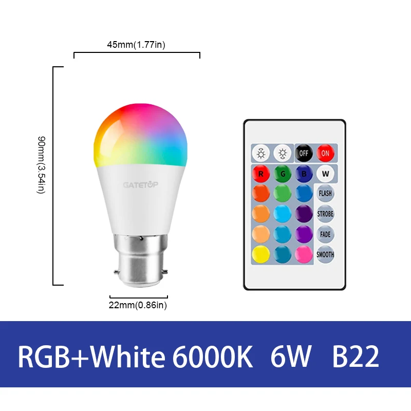 ตัวเลือกสินค้า โคมไฟ LED RGB รีโมทควบคุม สว่างสดใส ตกแต่งบ้านได้ทุกสไตล์