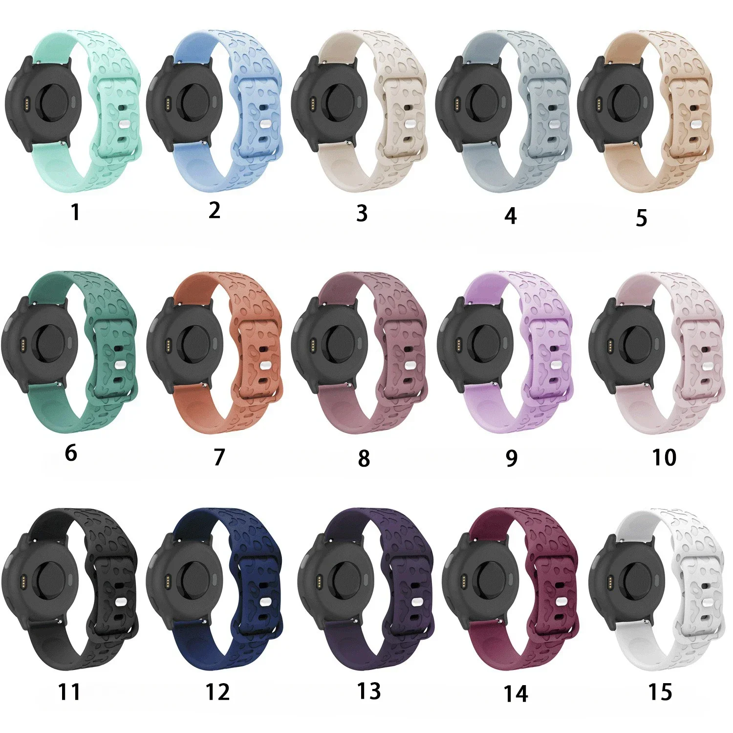 Leopard Silicone Engraved Band