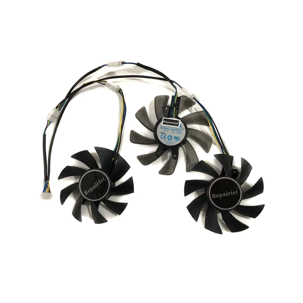 

3Pcs/Set GPU Cooler,VGA Graphics Card Fan,For Kuroutoshikou GF-GTX980Ti-E6GB/HOF,For Galax GTX 980HOF,KFA2 GTX980TI LN2 GOC