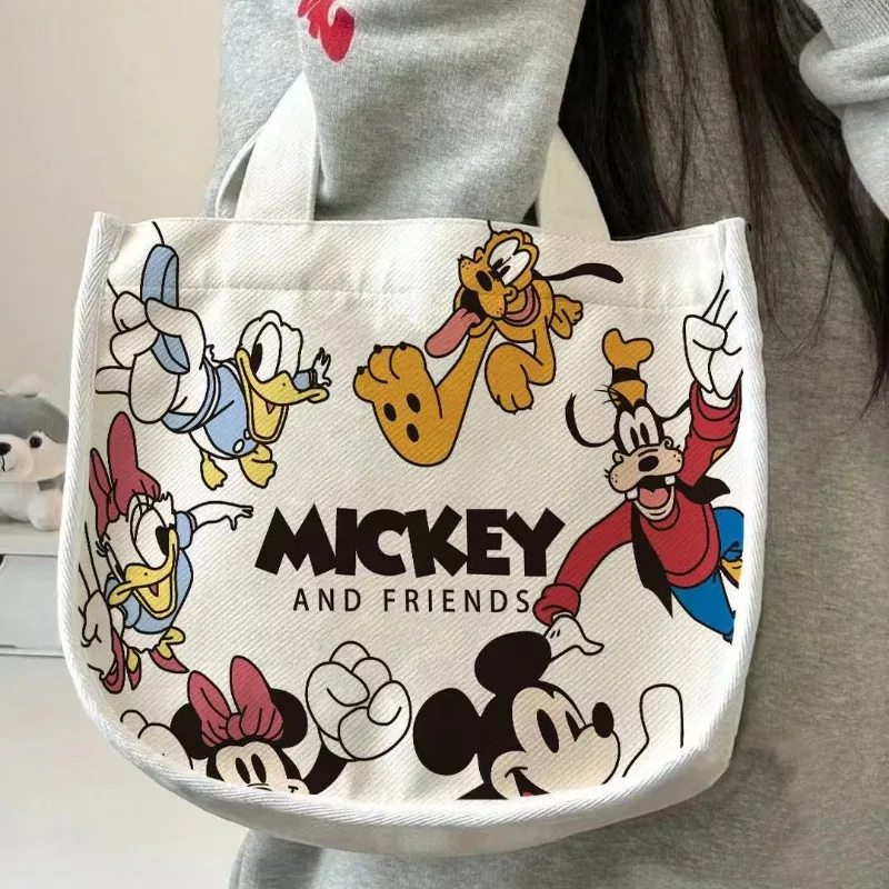 Mickey Mouse Shoulder Bag Minnie Cartoon Cute Character Canvas