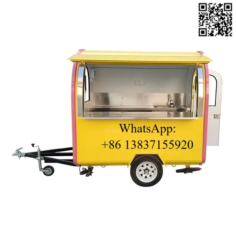 Rimorchio per Catering Personalizzato Standard UE, Furgone Mobile per Alimenti con Attrezzature per Pizza, Hot Dog, Hamburger e Gelato - immagine 6