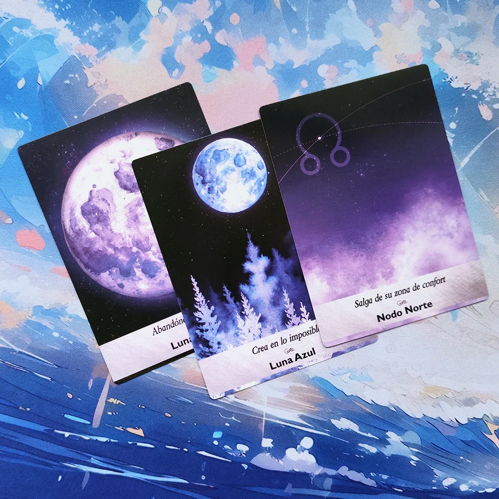 12x8.7CM Spanish Oracle Cards 44-Card Deck with Keywords Spanish Version in Box Spanish Edition