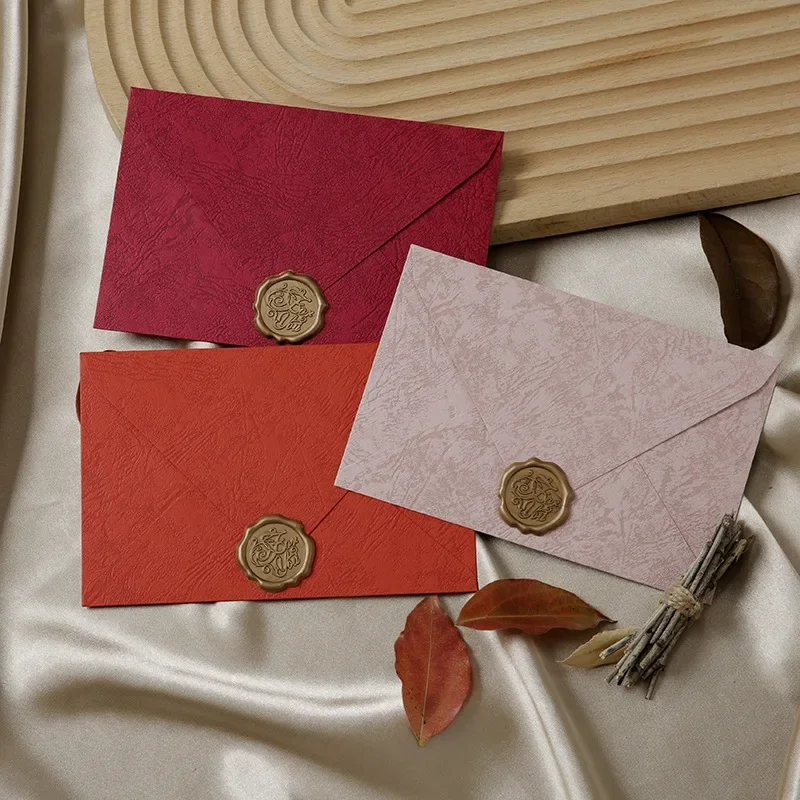 Kraft Paper Envelopes 5pcs for Letter Pads Wedding Party Invitations Cards