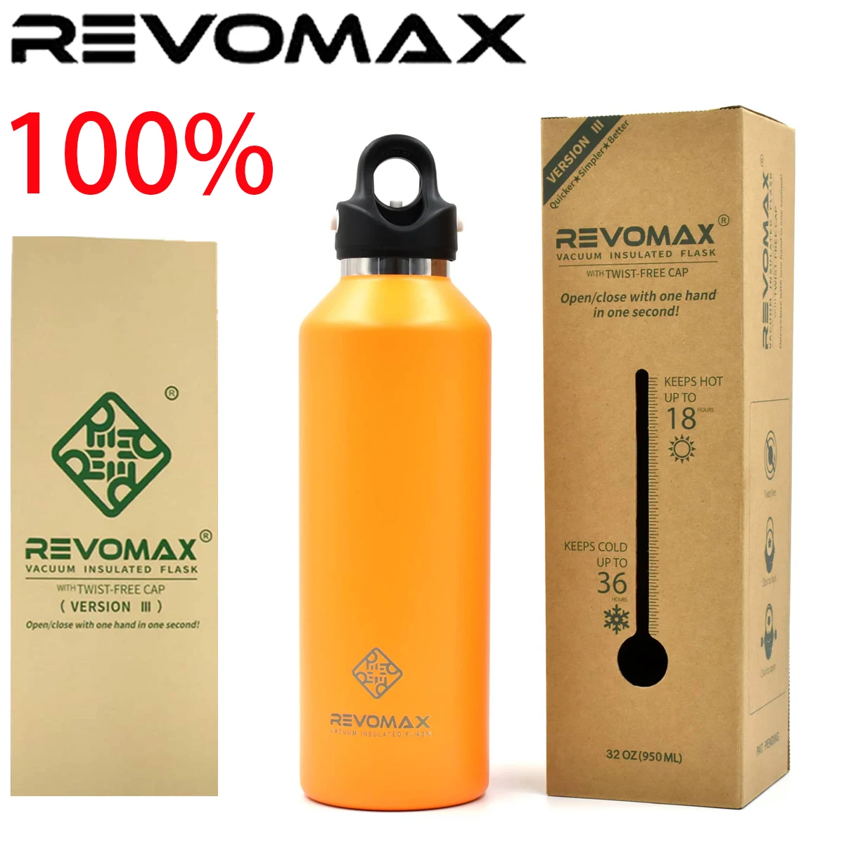 Revomax Vacuum Insulated Drinking Flask