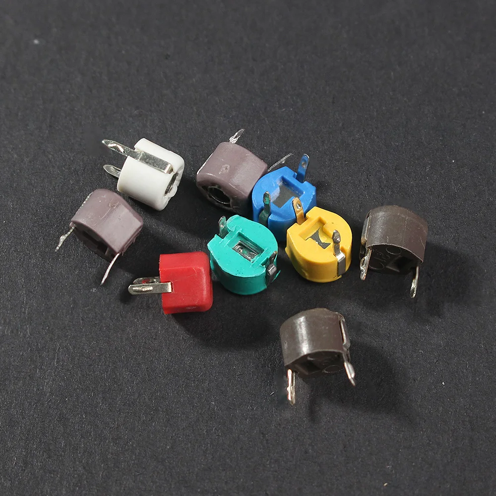 45pcs/lot Variable Trimmer Capacitor Assorted Kit JML06 Adjustable Capacitors Set Pack 10pf 20pf 30pf 40pf 50pf 60pf 70pf 120pf
