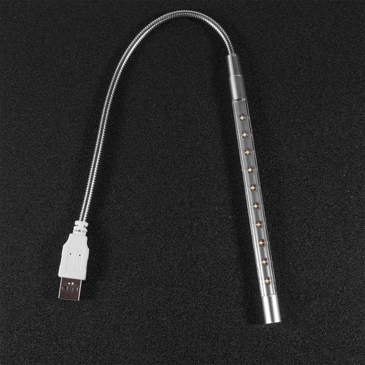 노트북 USB 키보드 램프 검정색 유연한 금속 360 회전 눈 보호 기숙사 홈 키..
