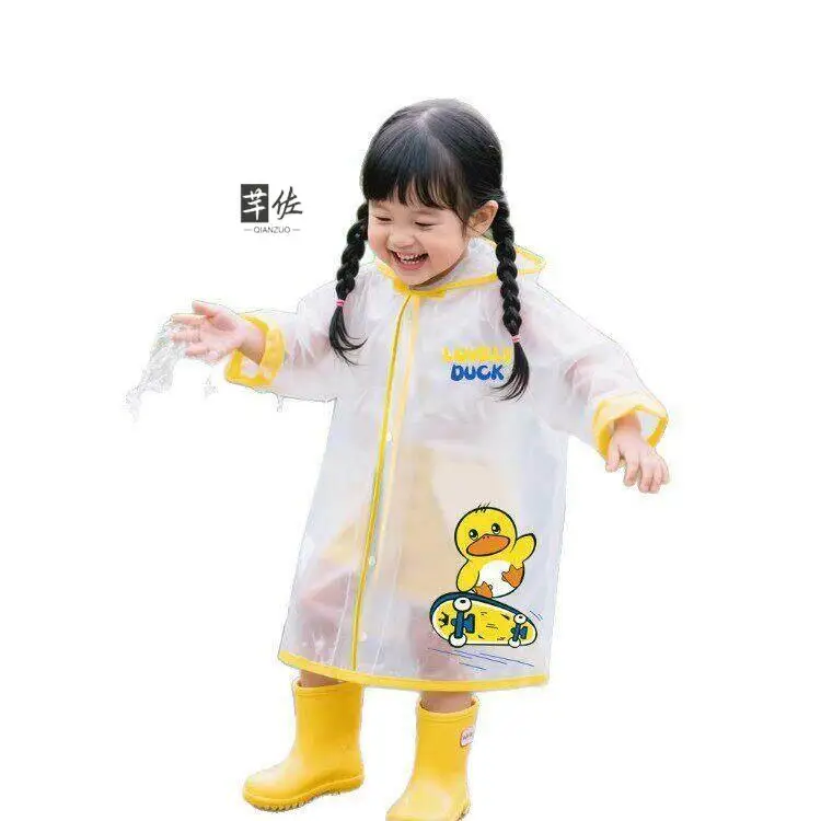 어린이용 전체형 비옷 유치원생용 방수 비옷 초등학생용 비옷 폭우에도 방수되는 비옷