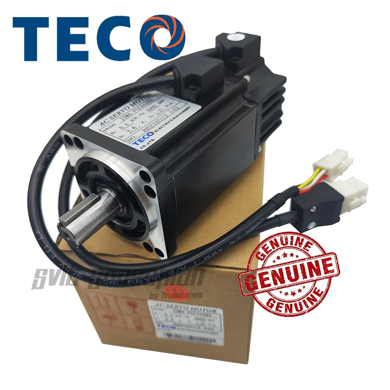 TECO 서보 모터 JSMA-PUC04ABA, 3000 rpm, 2500 ppr 인코더, JSDEP-15A 서보 모터 드라이브와 함께..