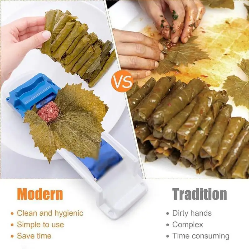 포도 잎 롤 머신, 야채 고기 롤 제작 도구, 초보자에게 적합, 매직 스시 롤 머신, DIY 포도 잎 롤러