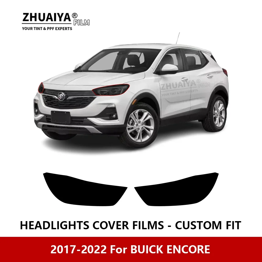 

For BUICK ENCORE 2017-2022 Car Exterior Headlight Anti-scratch PPF precut Protective film Repair film Car stickers Accessories