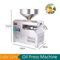 Stainless Steel Oil Pressing Machine Commercial Olive Coconut Oil Press Extract Squeezer Raw and Pipe Double Pressed Machine 1