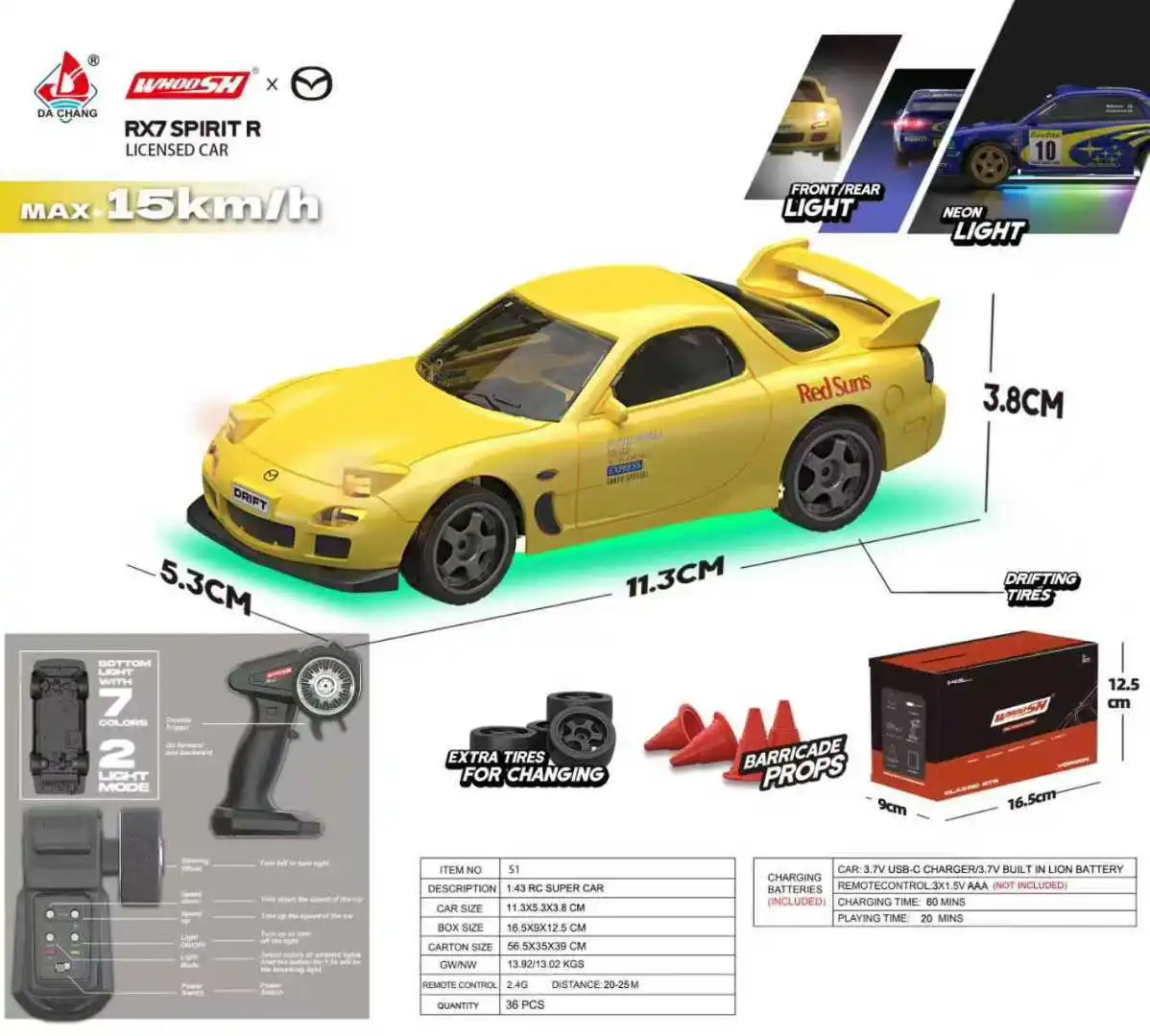 New QNM Mini RC Drift Car M3 Race Car Model Table Decoration Remote Control Toy for Boys Gift Collectible Items