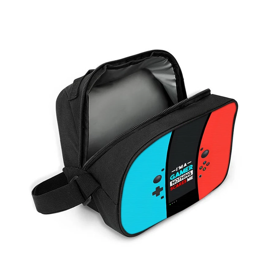 Spielkonsole Schultergurt Isolierte Lunchtasche Student Bento Lebensmittelbehälter Taschen Wiederverwendbare Thermokühler Lunchboxen für die Arbeit – Detail 3