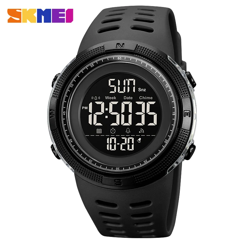 SKMEI 2070 Sport Watch for Men Waterproof Digital Countdown Electronic Mens Wristwatches Military LED Clock 1251 Reloj Hombre 2
