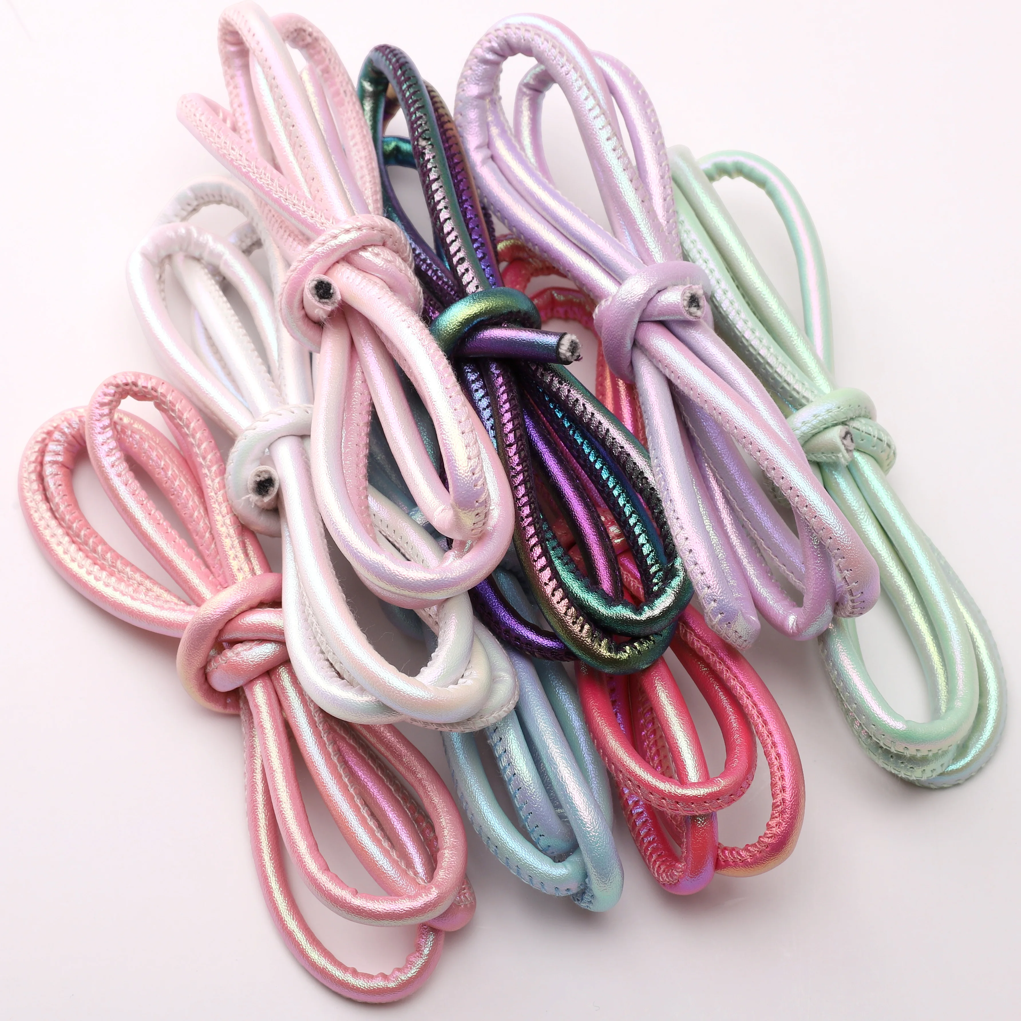 1Meter/Pack 6mm Multicolor Round PU Leather Cord String Rope For ...